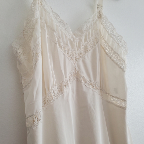 VTG Sears Charmode Ivory Slip Dress - Picture 2 of 8